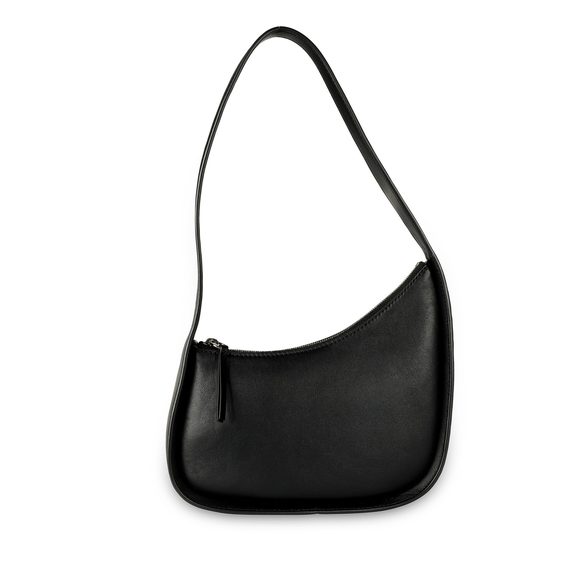 The Row Black Calfskin Leather Half Moon Bag - Picture 2 of 7
